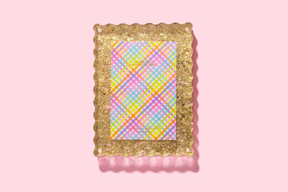 Medium Frame - Gold Confetti