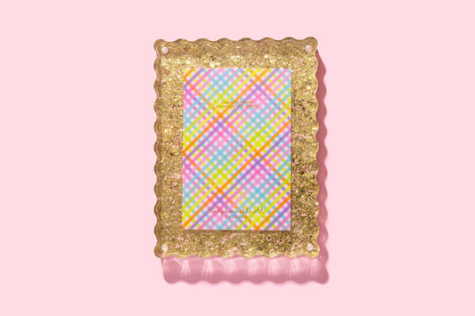 Medium Frame - Gold Confetti