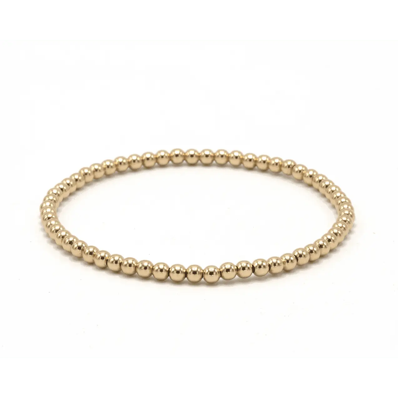 3mm Gold Filled Karma waterproof bracelet: 6.5"