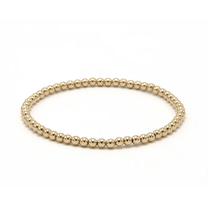 3mm Gold Filled Karma waterproof bracelet: 6.5"