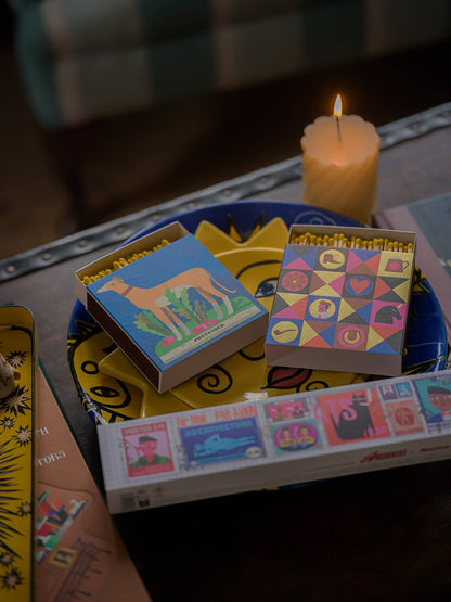 Colourful Gentleman Matches | Square - Safety Matches