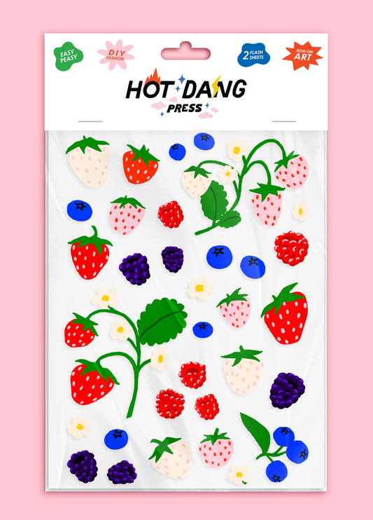 Oops All Berries Iron On Sheet Set