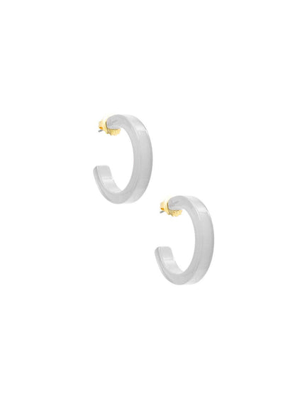 Daphne Hoop Earring - White