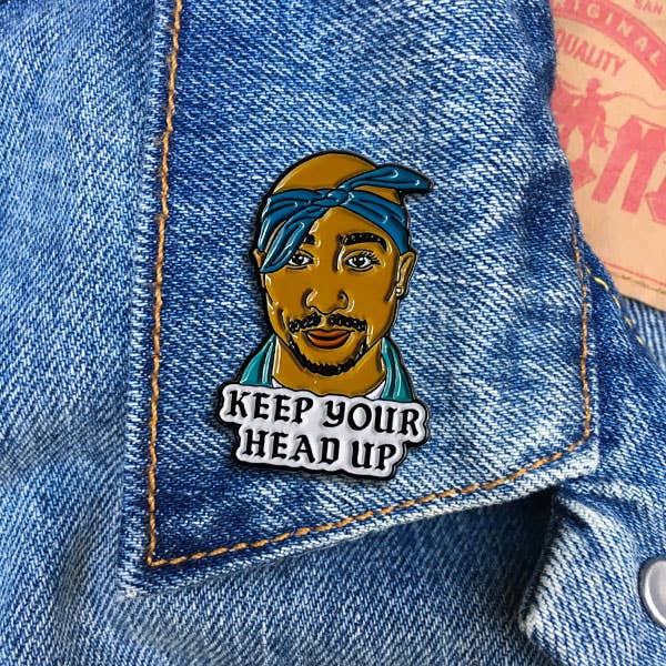 Tupac Keep Your Head Up Pin