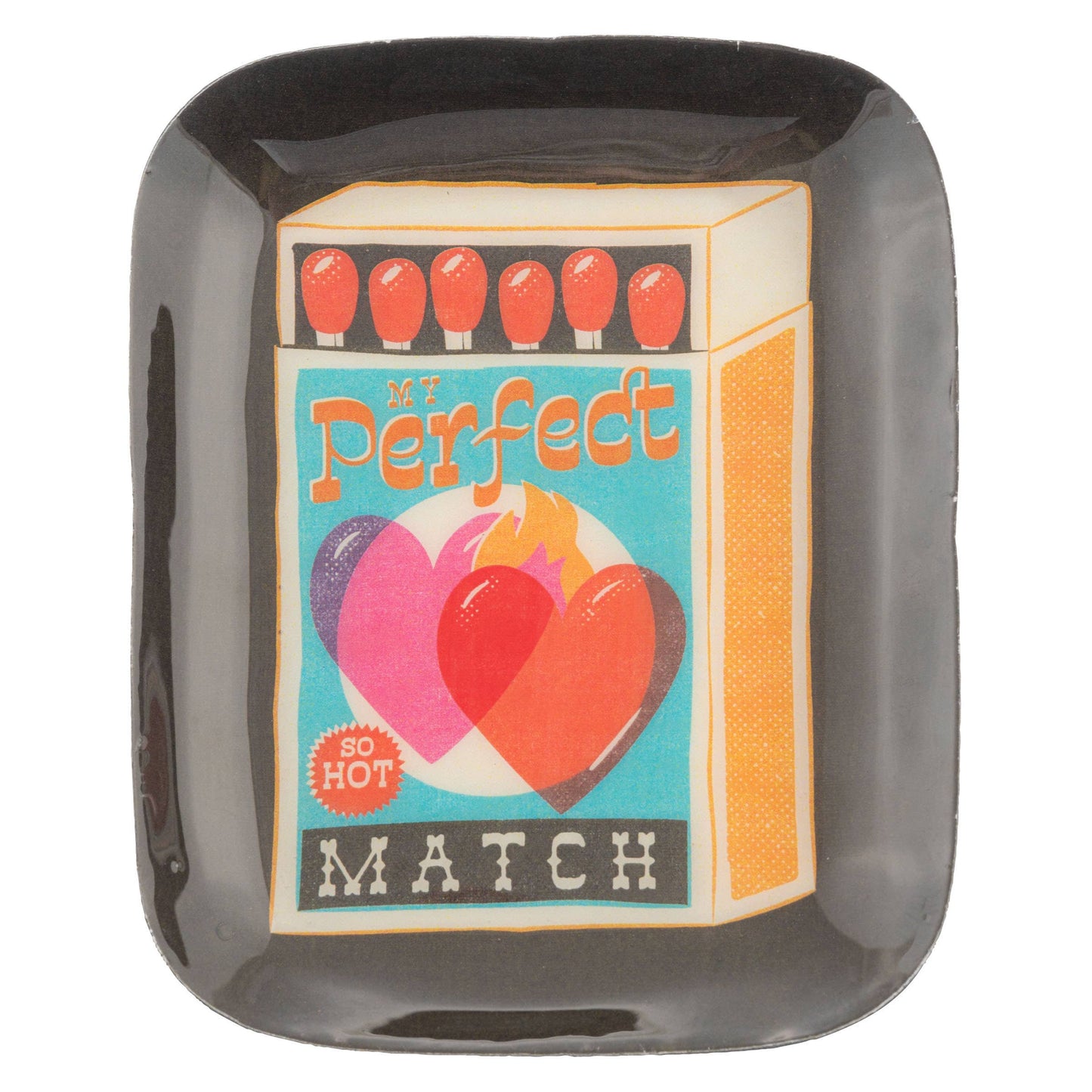 Small Rectangle Enamel Trays: Matchbox