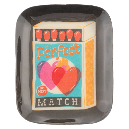 Small Rectangle Enamel Trays: Matchbox