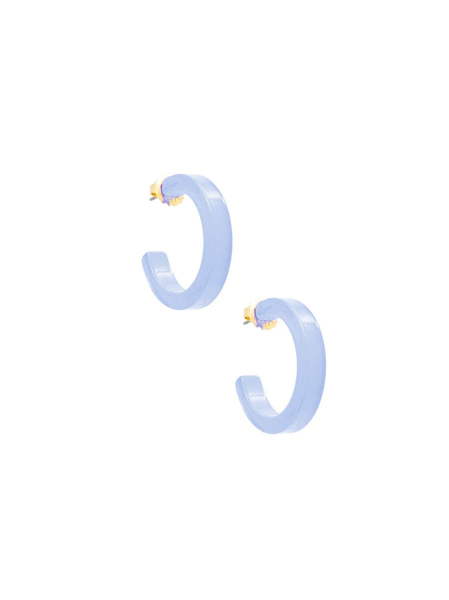 Daphne Hoop Earring - White