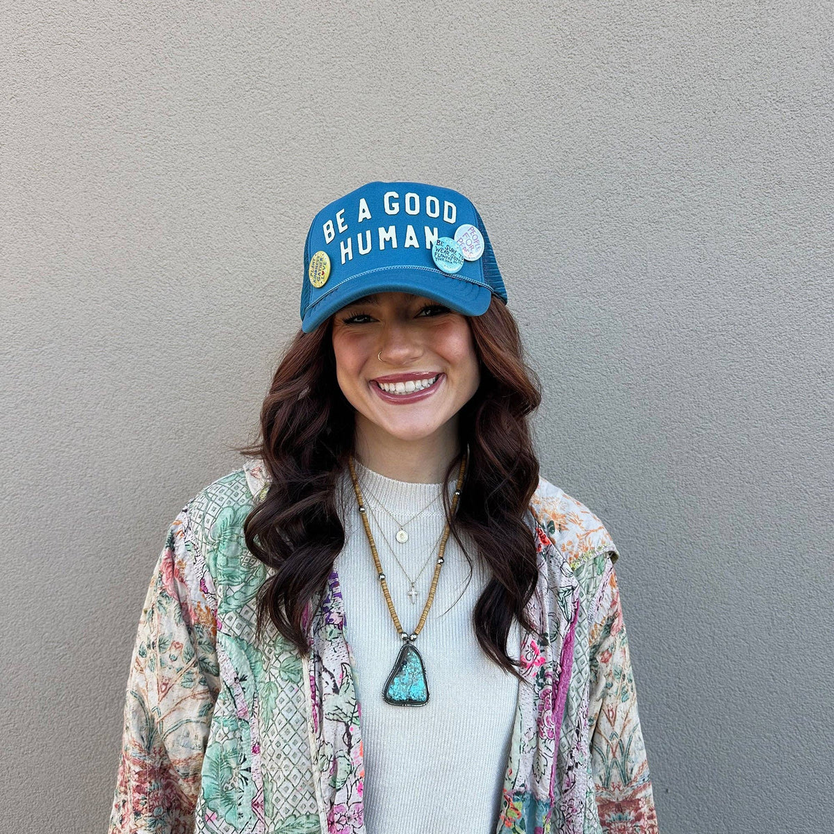 Be A Good Human Trucker Hat