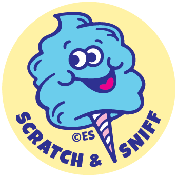 Cotton Candy Scratch & Sniff Sticker
