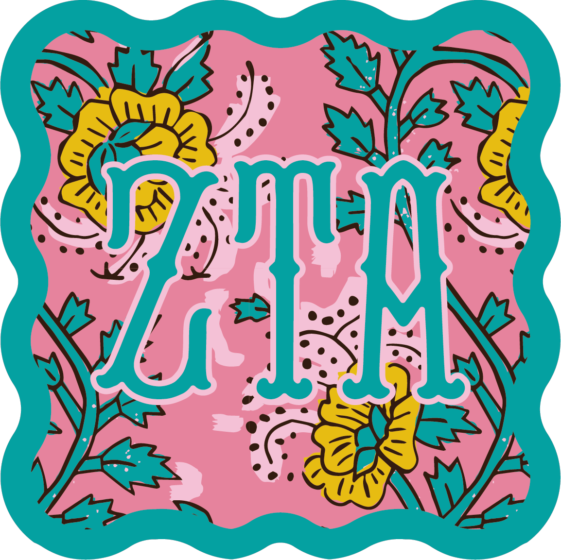 DZ Block Print Coaster
