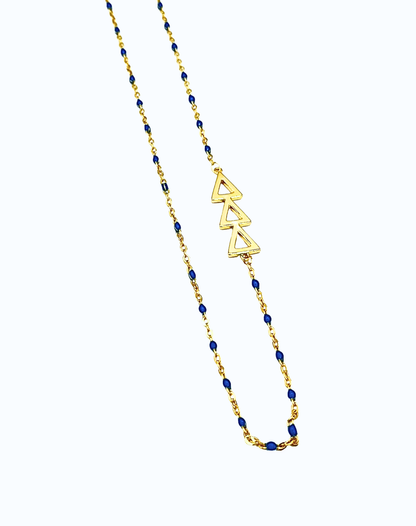 Tri Delta Side Necklace