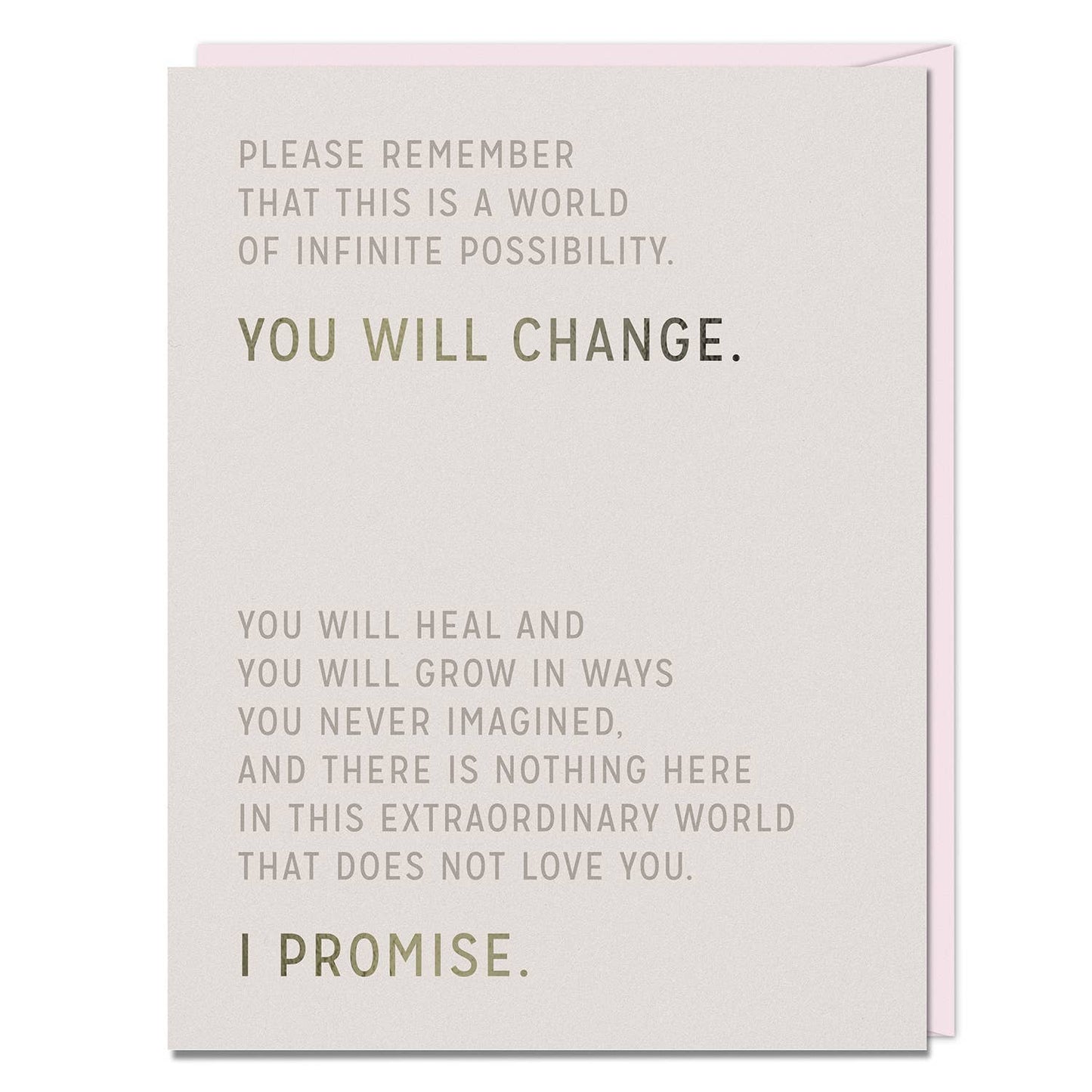 Elizabeth Gilbert You Will Change Card
