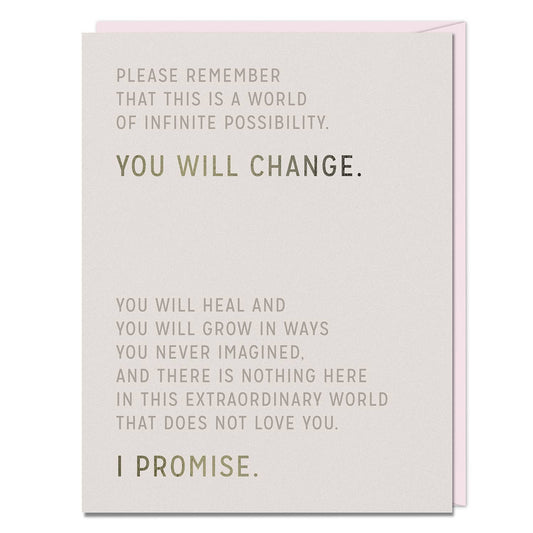 Elizabeth Gilbert You Will Change Card