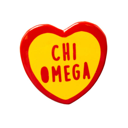 Phi Mu Sweet Heart Button