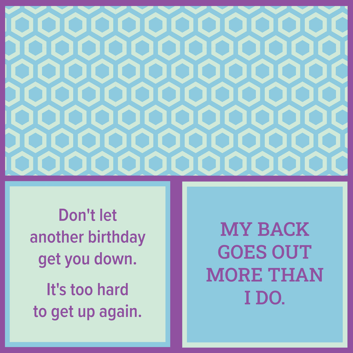 DOM Napkin - My back goes out
