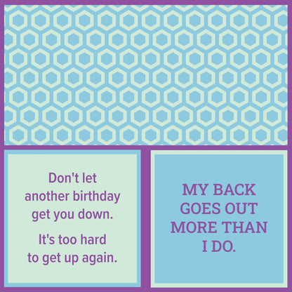 DOM Napkin - My back goes out
