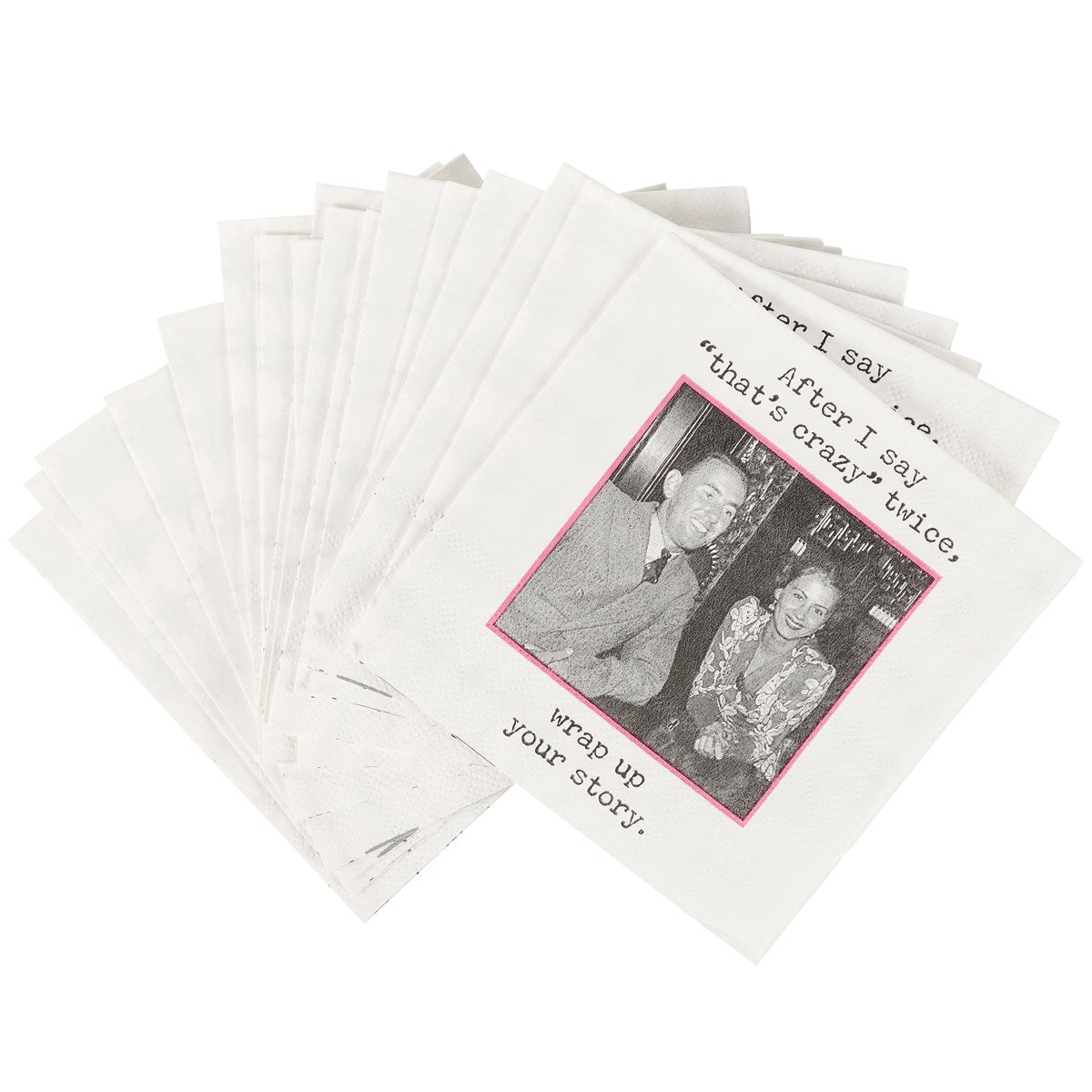 That's Crazy Twice Beverage Napkin