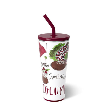 Saturdays In Columbia Swig Straw Tumbler (32oz)