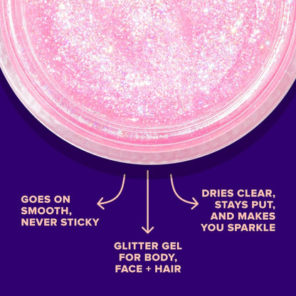 Unicorn Snot - Body Glitter Gel - Flamingo-Pink