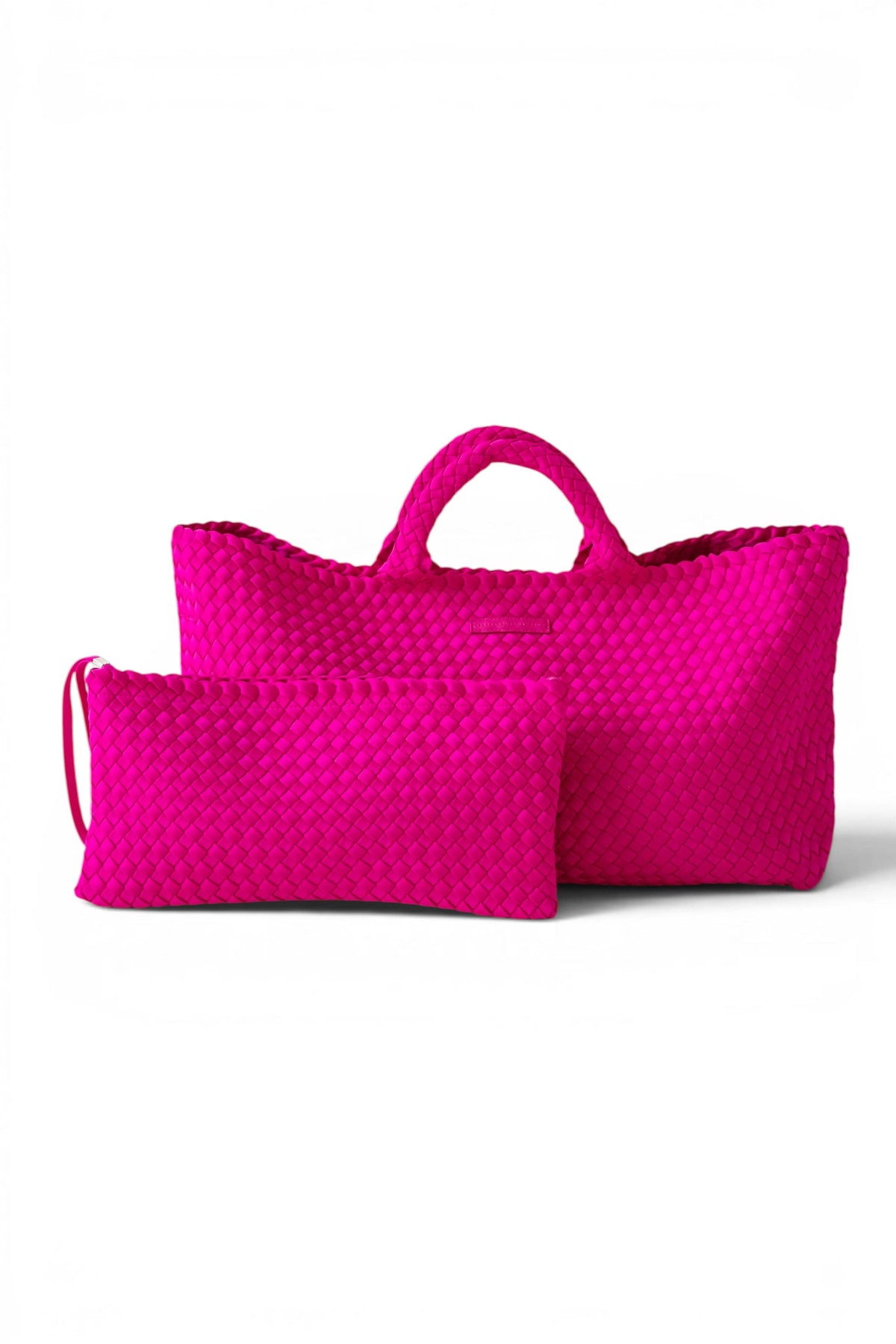 Woven Mahjong Bag - Magenta