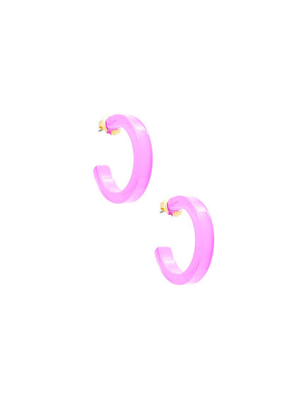 Daphne Hoop Earring - White