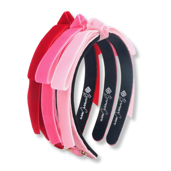 Brianna Cannon - Thin Light Pink Ribbon Bow Headband