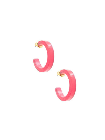 Daphne Hoop Earring - White