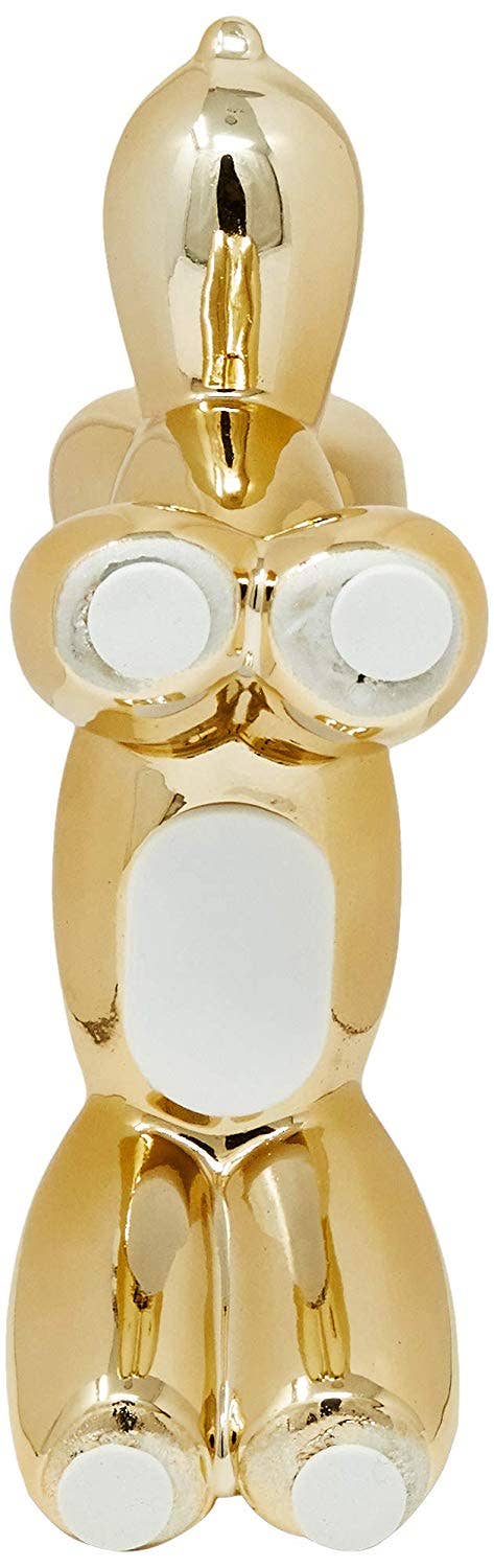 Gold Mini Ceramic Dog Piggy Bank - Thumbnail 4