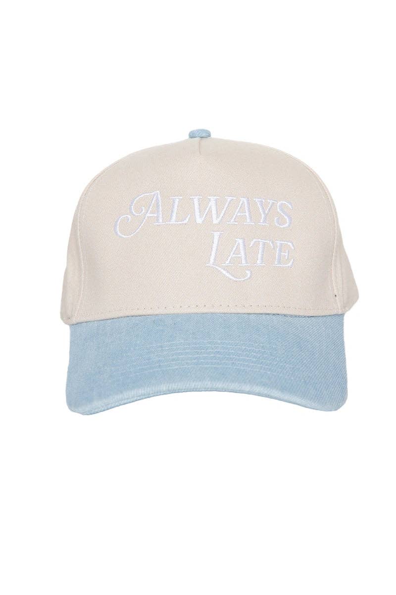 Always Late Hat - Pink Stripe
