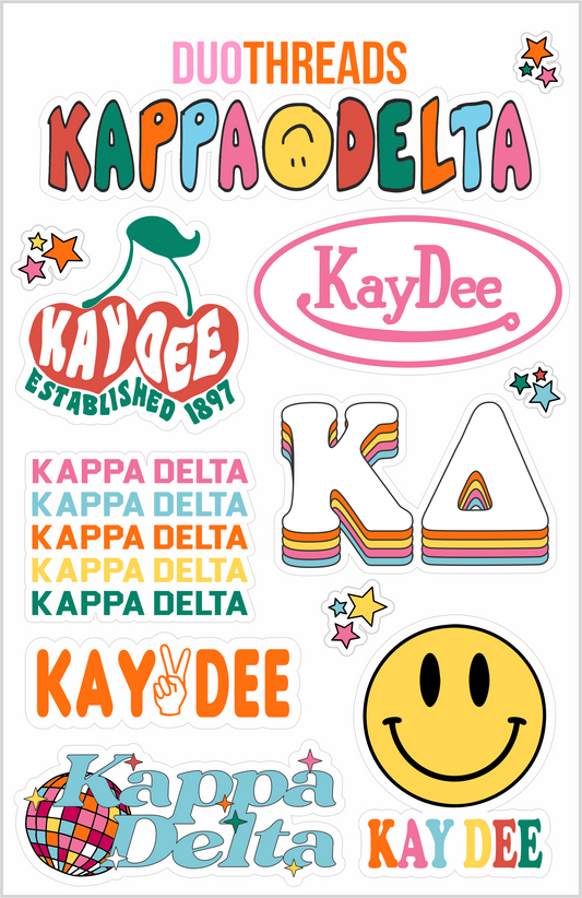 Rainbow Sticker Sheet - KD
