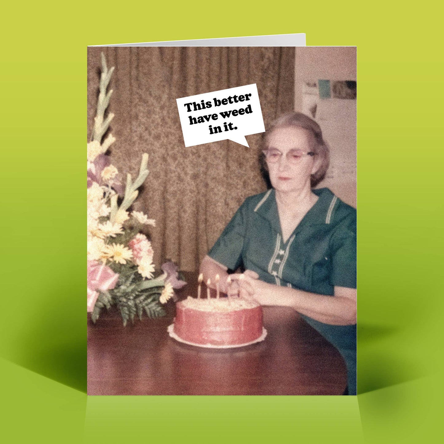 Weed Birthday Card