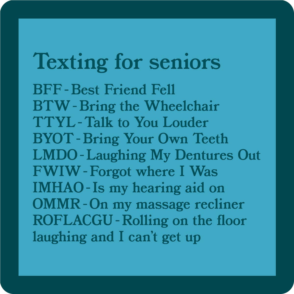 DOM Coaster - Texting for Seniors