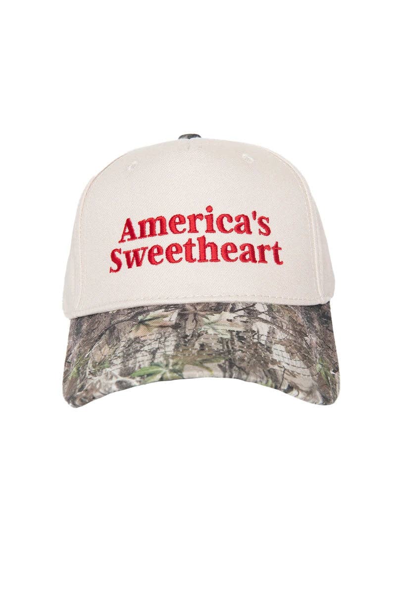 America's Sweetheart Hat - Blue Stripe