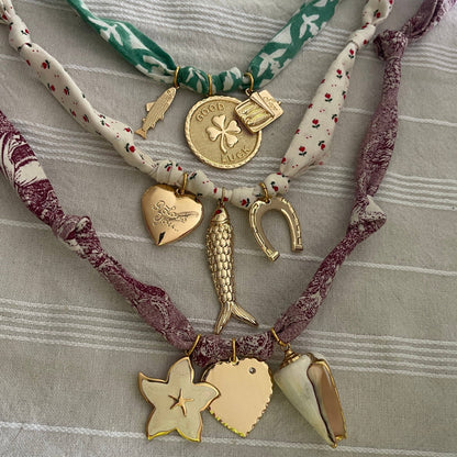 Lucky Fish Fabric Necklace