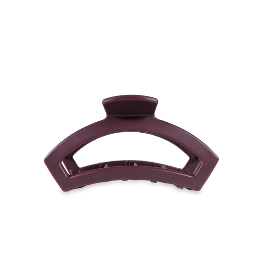 TELETIES - Open Hair Clip | Tiny | Burgundy Bliss