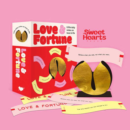 Fortune Cookies: Love & Fortune by Sweet  Hearts Press: Flashcards; 50 pages / English
