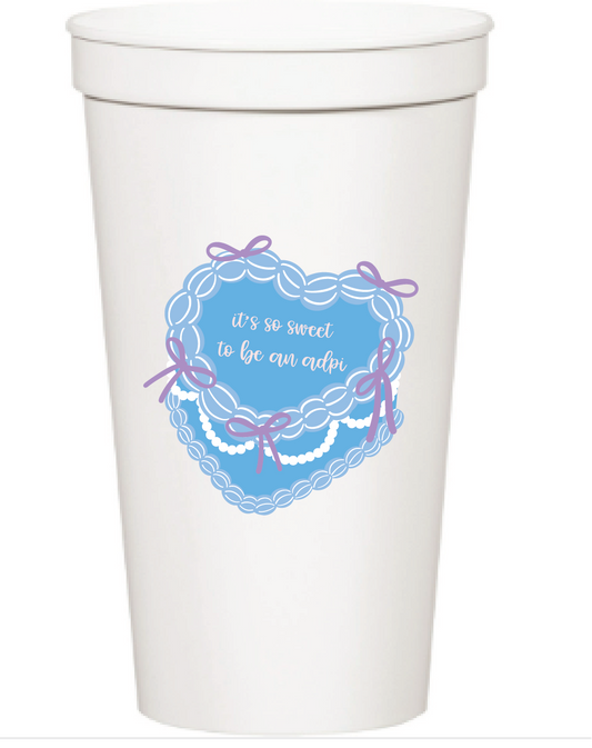 ADPi Cake Sorority Stadium Cup
