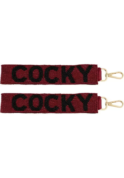 South Carolina Gamecocks Beaded Key Loop