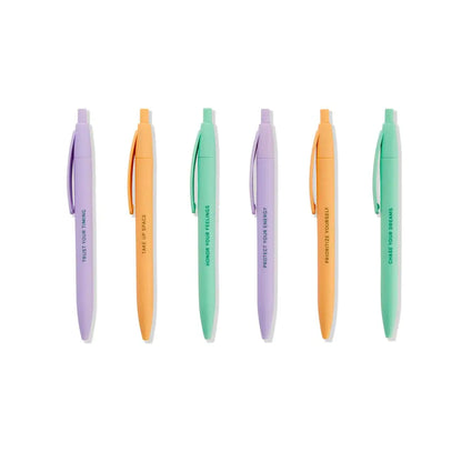 Daily Mantra Affirmation - Set of 6 Pens