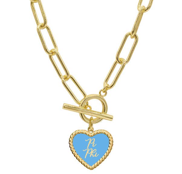 AXO Heart Charm Necklace