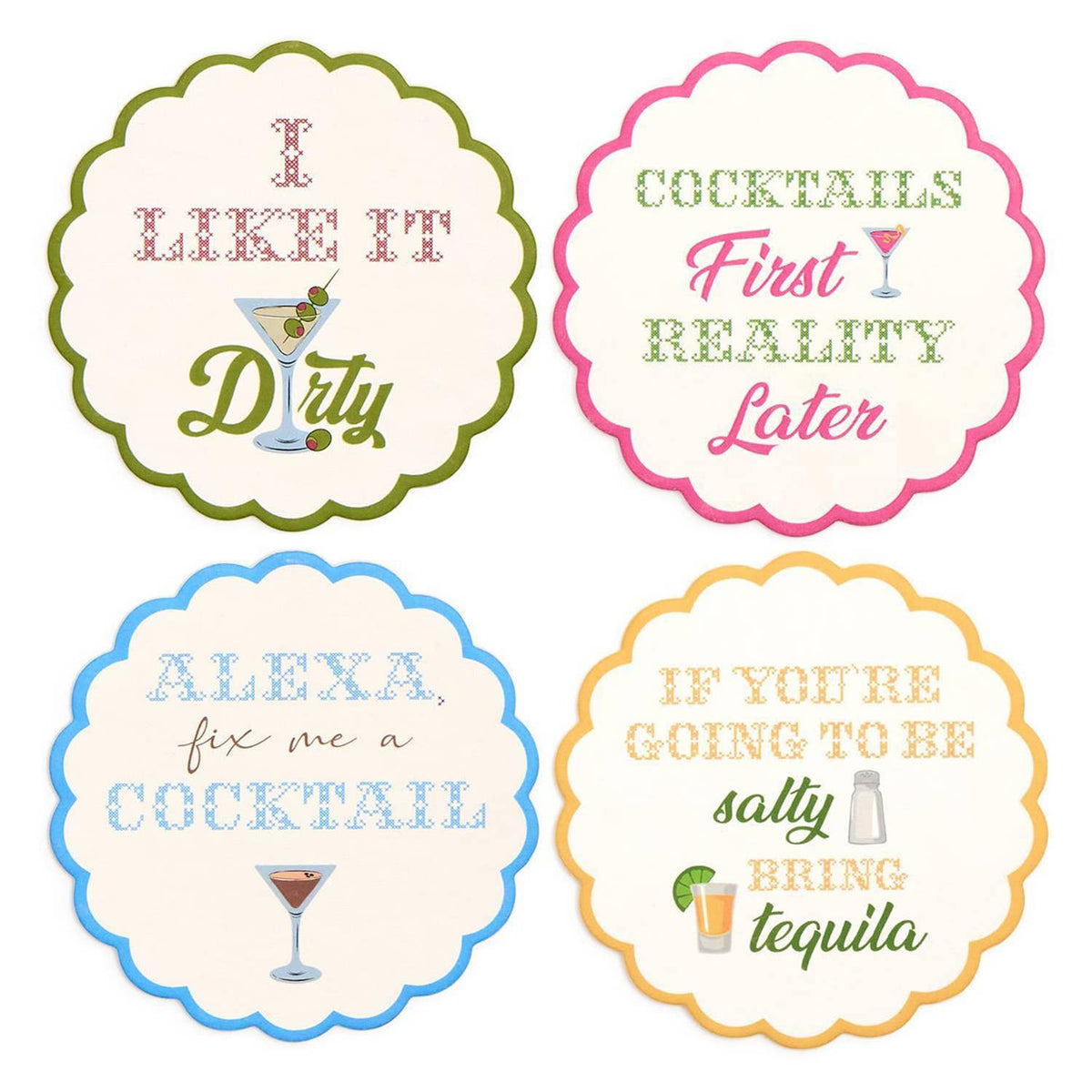 Cocktail Paper Coasters | Set of 24
