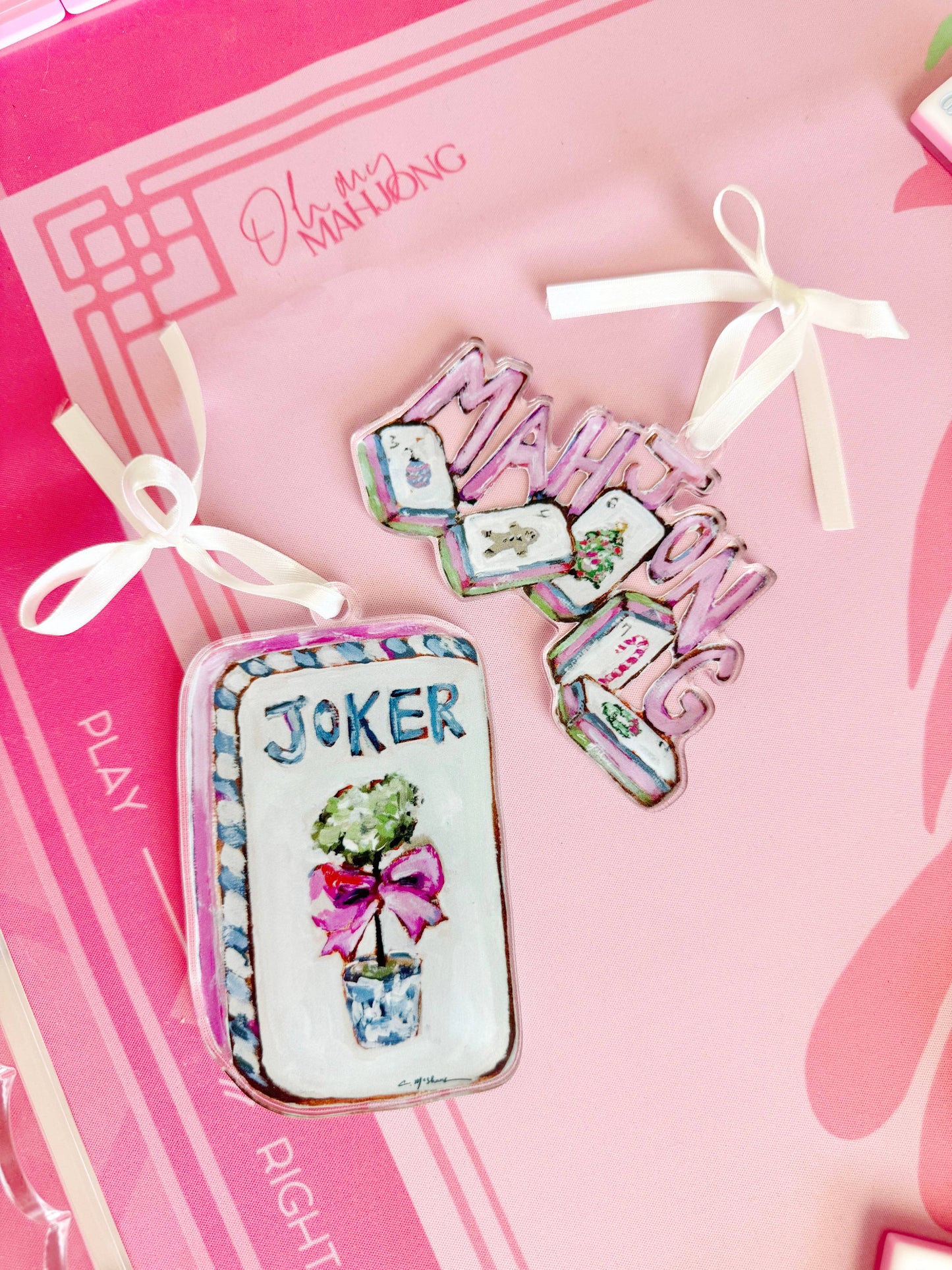 Mahjong Christmas Ornament