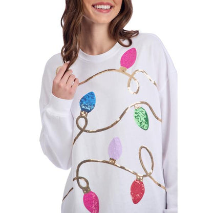 Holiday Lights Sparkle Sweatshirt