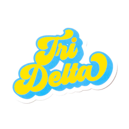 RETRO Decal Sticker - Tri Delta