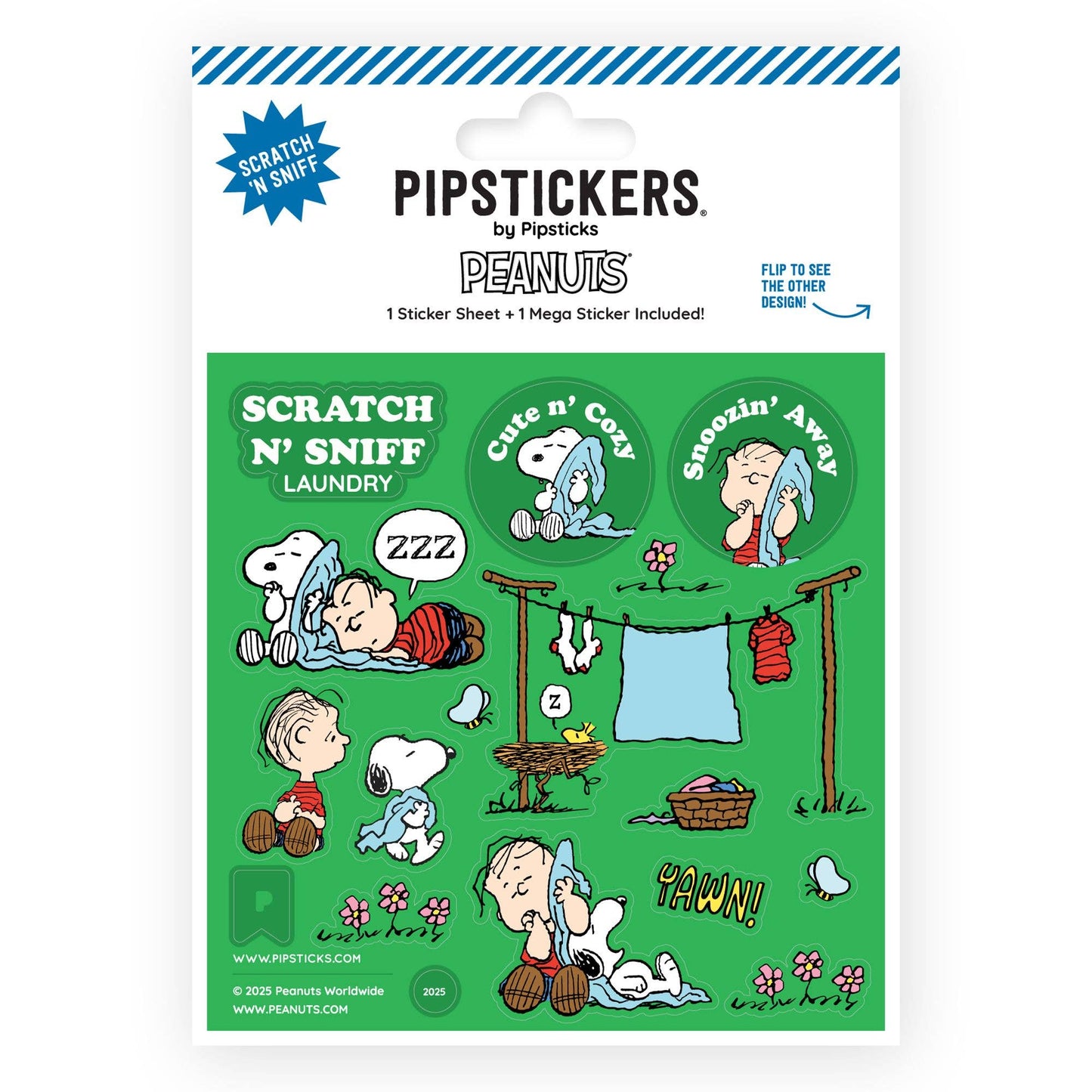 Peanuts Laundry Day Scratch 'n Sniff (2ct)