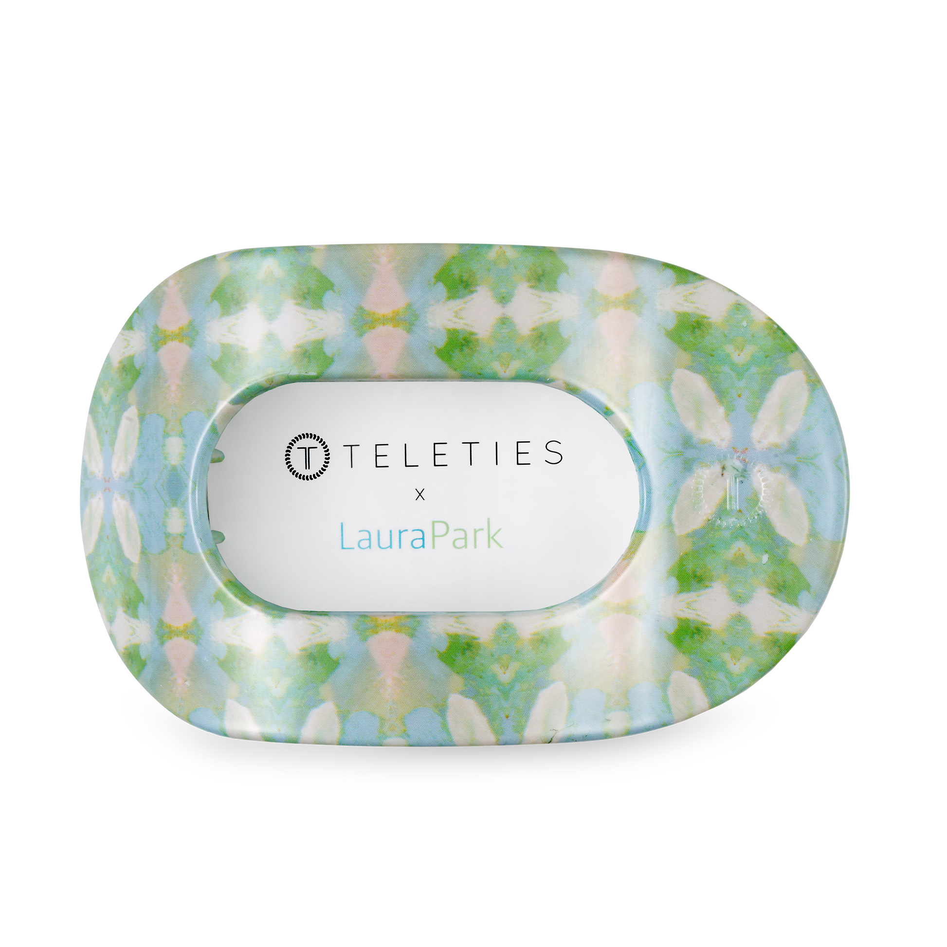 TELETIES - Elephant Falls | Large | Flat Round Hair Clip