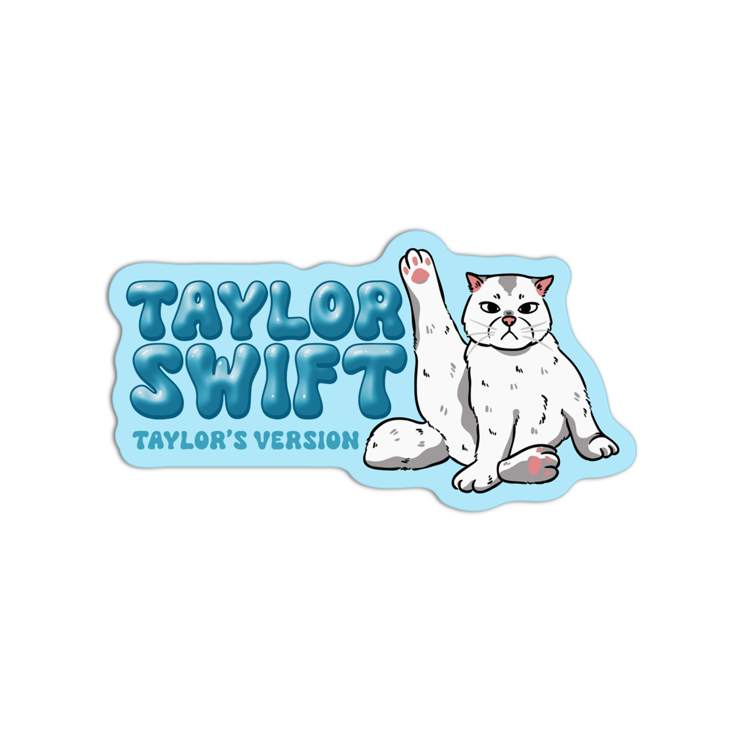 Taylor Swift Taylor's Version Vinyl Textured Sticker