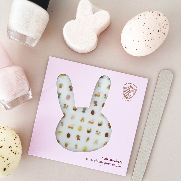 Jollity & Co. + Daydream Society - Bunnies In The Garden Nail Stickers