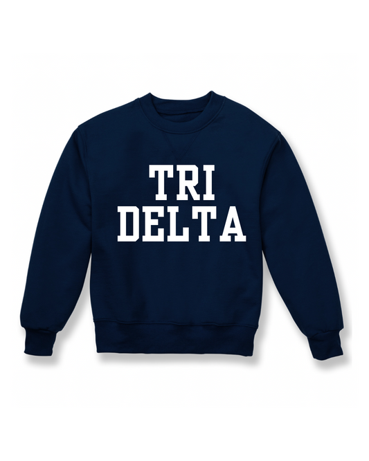 Varsity Sweatshirt - Tri Delta
