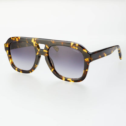 Voyager Aviator Sunglasses: Yellow tortoise